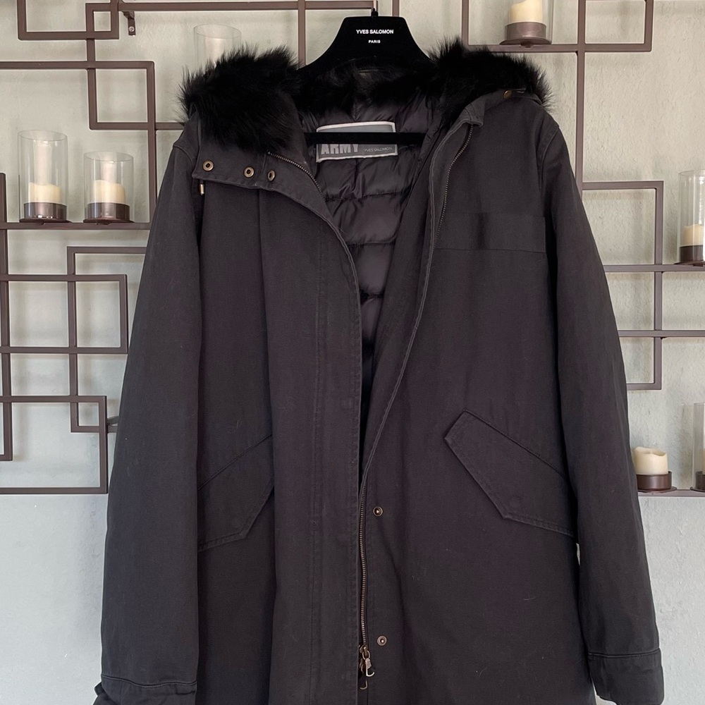 Army by Yves Salomon Parka With Fox Hood